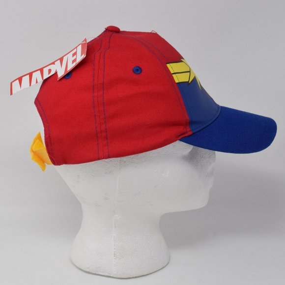 Captain Marvel Kids Adjustable Cap Superhero New - Picture 2 of 13